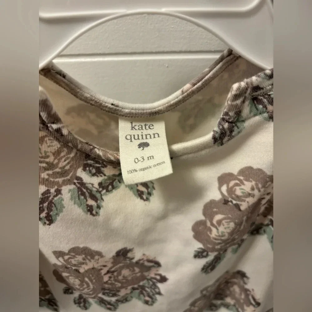 Kate Quinn 100% Organic Cotton Gown Retail $38 Price $26 0-3 M Rose